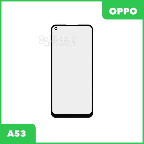 Стекло + OCA плёнка для переклейки Oppo A53 (черный)