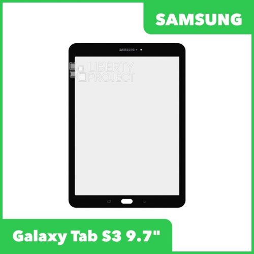 Стекло + OCA плёнка для переклейки Samsung Galaxy Tab S3 9.7″ T815/T820/T825/T819 (черный)