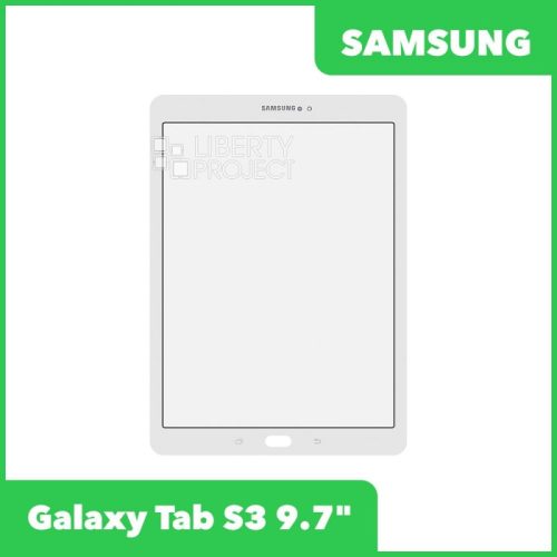Стекло + OCA плёнка для переклейки Samsung Galaxy Tab S3 9.7″ T815/T820/T825/T819 (белый)