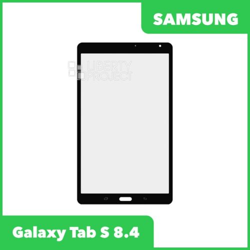 Стекло + OCA плёнка для переклейки Samsung Galaxy Tab S 8.4 SM-T700 (черный)