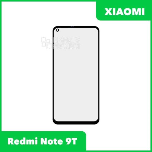 Стекло + OCA пленка для переклейки Xiaomi Redmi Note 9T (черный)