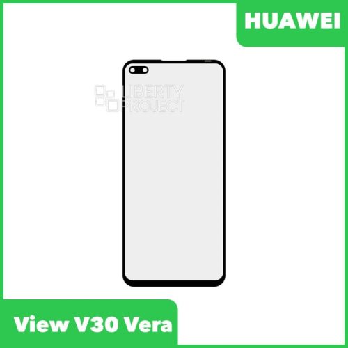 Стекло + OCA плёнка для переклейки Huawei View V30 Vera (OXF-AN10) (черный)