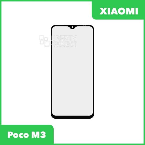 Стекло + OCA пленка для переклейки Xiaomi Redmi 9T/ POCO M3 (черный) [xiaomi poco m3]