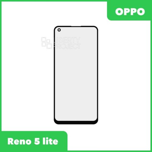 Стекло + OCA плёнка для переклейки Oppo Reno 5 lite (черный)