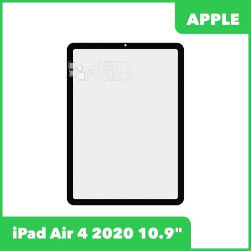 Стекло + OCA пленка для переклейки iPad Air 4 2020 10.9″ A2316 / A2324 / A2325 / A2072 (черный)