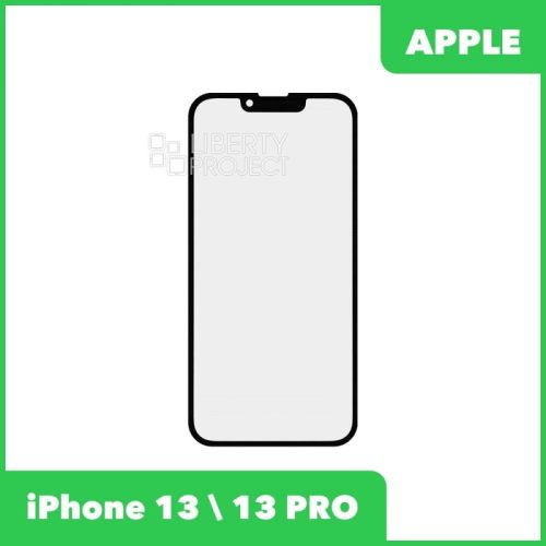 Стекло + OCA пленка для переклейки iPhone 1313 PRO олеофобное покрытие (черный)