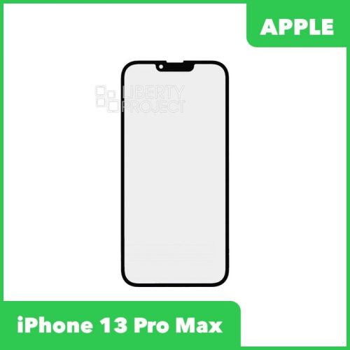 Стекло + OCA пленка для переклейки iPhone 13 Pro Max олеофобное покрытие (черный)
