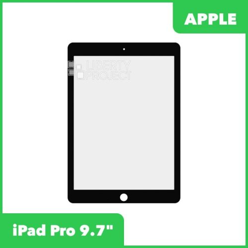 Стекло + OCA пленка для переклейки Apple iPad Pro 9.7″ (черный)