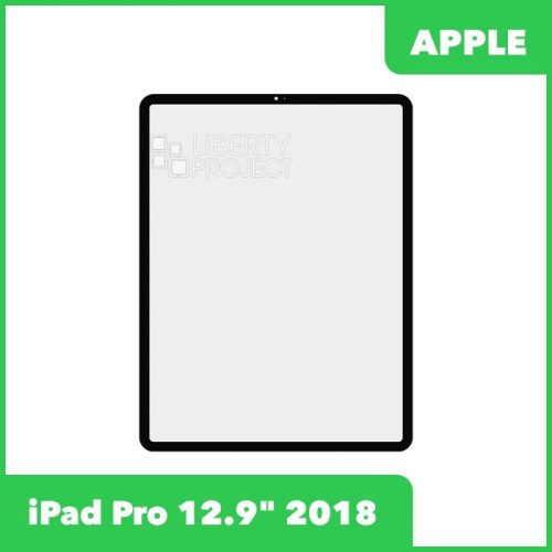 Стекло + OCA пленка для переклейки Apple iPad Pro 12.9″ 2018 (черный)