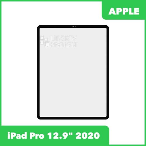 Стекло + OCA пленка для переклейки Apple iPad Pro 12.9″ 2020 (черный)