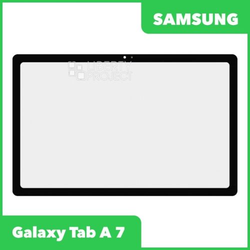 Стекло + OCA плёнка для переклейки Samsung SM-T505/T500 Galaxy Tab A7 2020 (черный)
