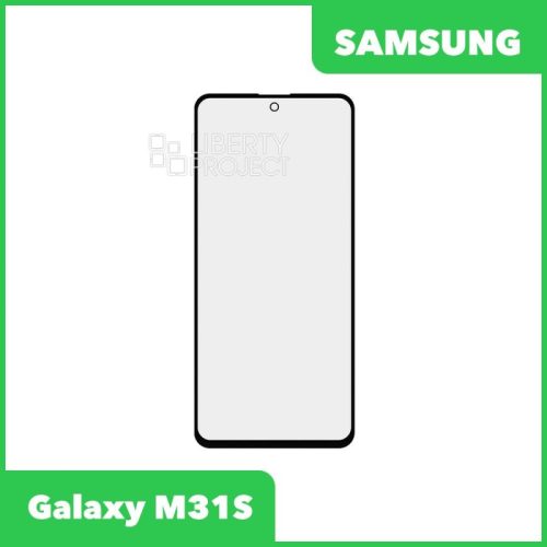 Стекло + OCA плёнка для переклейки Samsung (A515F/M317F) Galaxy A51 / M31s (черный) [samsung sm m317f galaxy m31s]