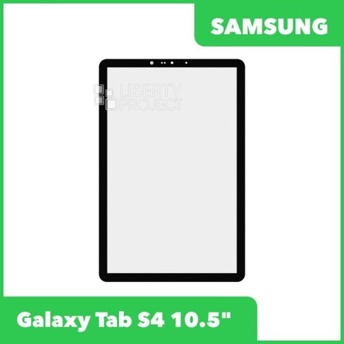 Стекло + OCA плёнка для переклейки Samsung SM-T835 Galaxy Tab S4 10.5″ (черный)