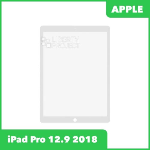 Стекло + OCA пленка для переклейки Apple iPad Pro 12.9″ 2018 (белый)
