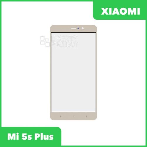 Стекло + OCA пленка для переклейки Xiaomi Mi 5s Plus (золото)