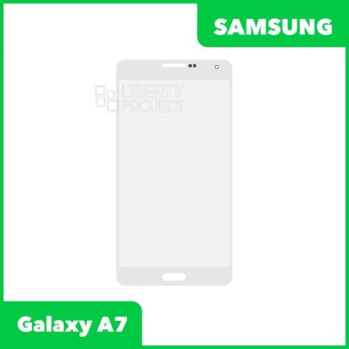 Стекло + OCA пленка для переклейки Samsung SM-A700 A7 (цвет белый)