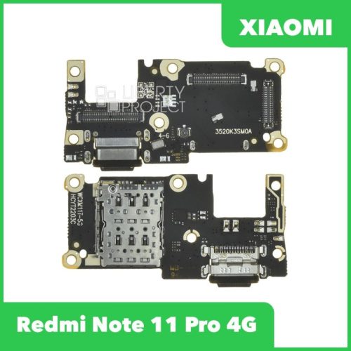 Шлейф/FLC Xiaomi Redmi Note 11 Pro 4G/5G (2201116TG/2201116SG) на системный разъём/микрофон