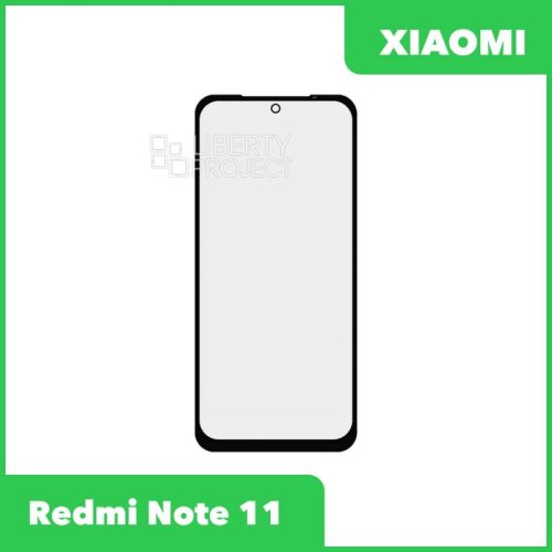 Стекло + OCA пленка для переклейки Xiaomi Redmi Note 11/11S/12s/ POCO M4 PRO (черный)