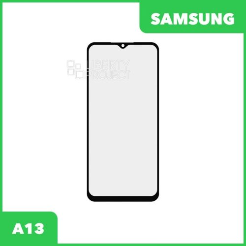 Стекло + OCA плёнка для переклейки Samsung A135/M336 Galaxy A13 / M33 5G (черный)