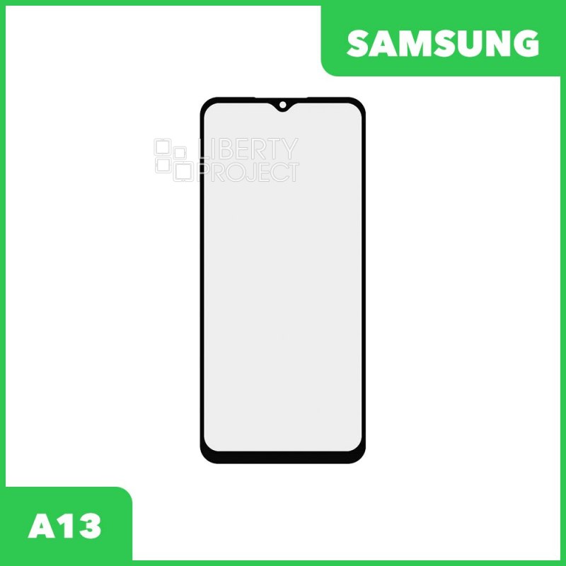 Стекло + OCA плёнка для переклейки Samsung A135/M336 Galaxy A13 / M33 5G (черный)