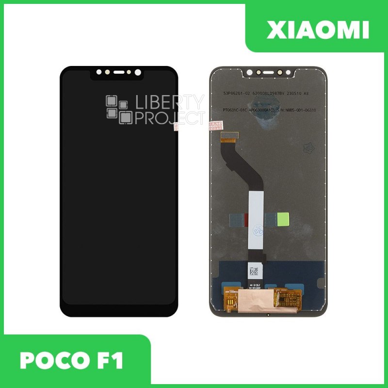Дисплей для Xiaomi POCO F1 — оригинал, без рамки, чёрный