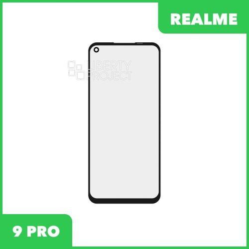 Стекло + OCA пленка для переклейки Realme 9 PRO (черный)