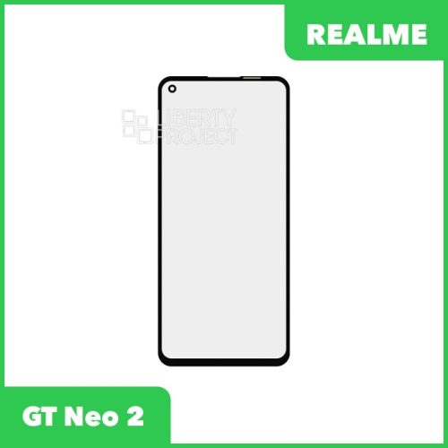 Стекло + OCA пленка для переклейки Realme GT Neo 2 (черный)