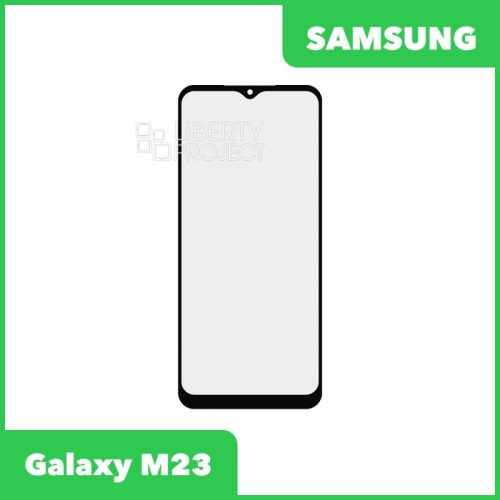Стекло + OCA плёнка для переклейки Samsung M23 (черный)