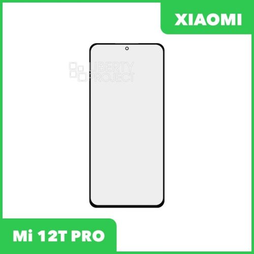 Стекло + OCA пленка для переклейки Xiaomi Mi 12T / 12T PRO (черный)