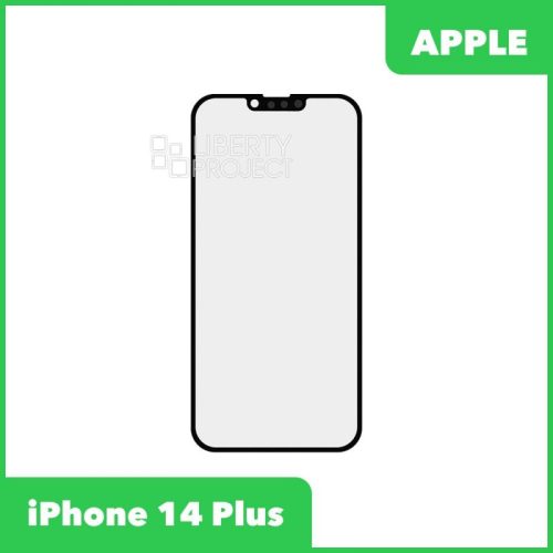 Стекло + OCA пленка для переклейки iPhone 14 Plus олеофобное покрытие (черный)
