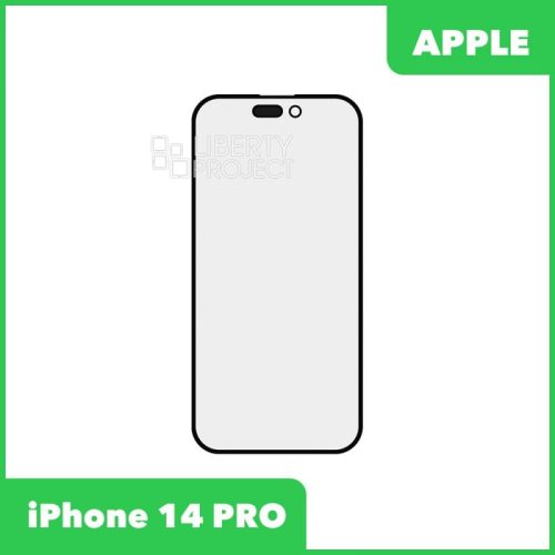 Стекло + OCA пленка для переклейки iPhone 14 PRO олеофобное покрытие (черный)