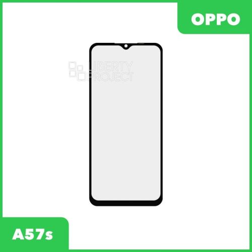 Стекло + OCA для переклейки Oppo A17/A17k/A57s/A57 (черный)