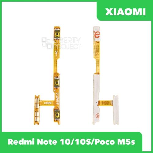 Шлейф кнопки включения для Xiaomi Redmi Note 10/10S/Poco M5s (M2102K7AG/M2101K7BNY)