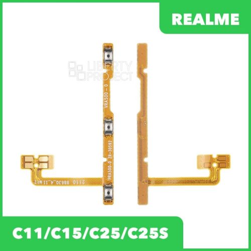 Шлейф Realme C11 (RMX2185)/C15 (RMX2180)/C25 (RMX3191)/C25S (RMX3195) на кнопку вкл и громкости