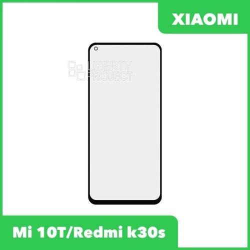 Стекло + OCA пленка для переклейки Xiaomi Mi 10T / 10T Pro / Redmi k30s (черный) [xiaomi mi 10t redmi k30s]