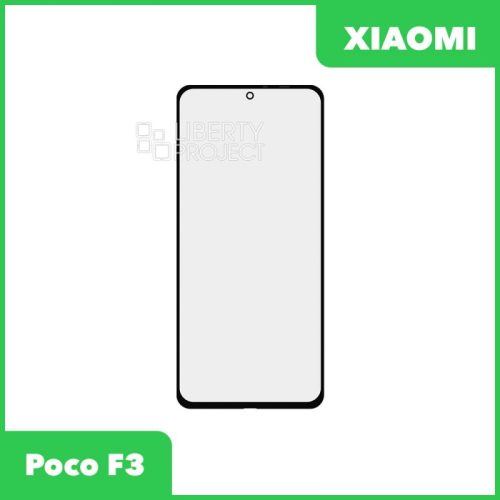 Стекло + OCA пленка для переклейки Xiaomi Poco F3 / Mi 11i / Mi 11x Pro (черный)