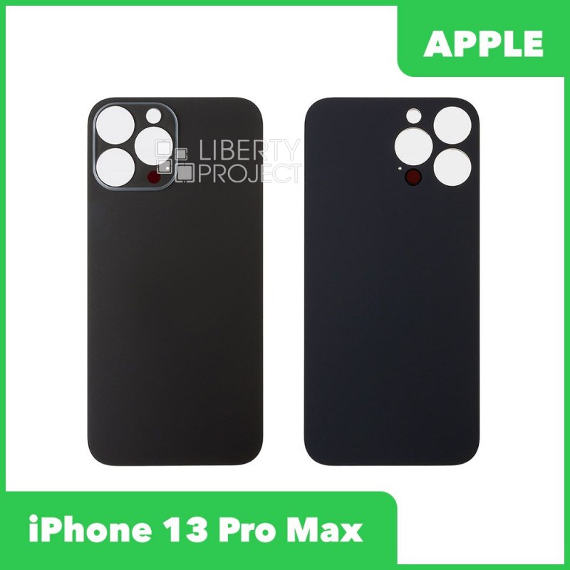 Задняя крышка для iPhone 13 Pro Max (Черный, составная)