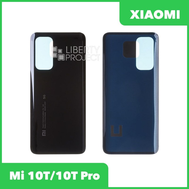 Задняя крышка для Xiaomi Mi 10T (Черный)