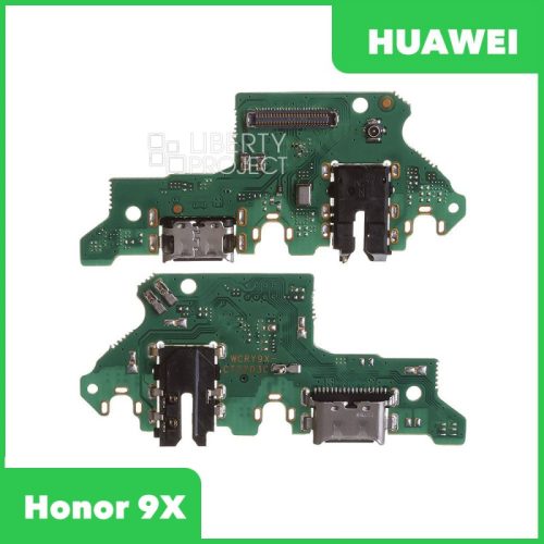 Шлейф/FLC Huawei P Smart Z/Honor 9X/9X Premium (STK-LX1/STK-L21) на системный разъём/разъём гарнитуры/микрофон