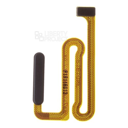 Шлейф Samsung Galaxy M12/A12/A12 Nacho (M127F/A125F/A127F) сканер отпечатка пальцев (черный)