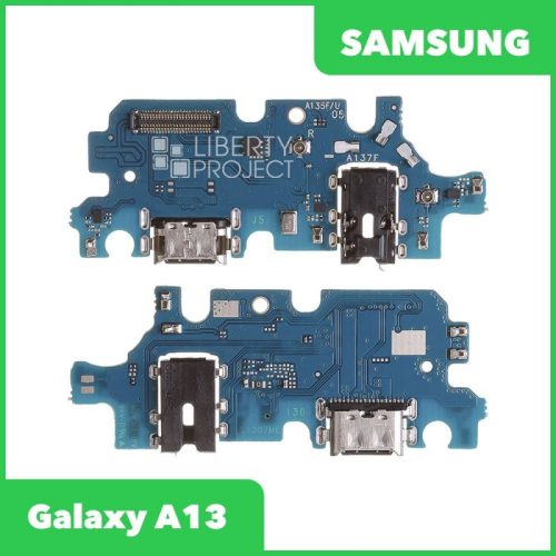 Шлейф для Samsung Galaxy A13 SM-A135 на системный разъём/разъём гарнитуры/микрофон