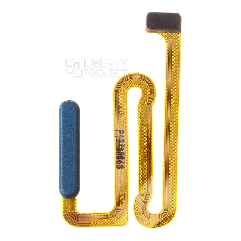 Шлейф Samsung Galaxy M12/A12/A12 Nacho SM-M127/A125/A127 сканер отпечатка пальцев (синий)