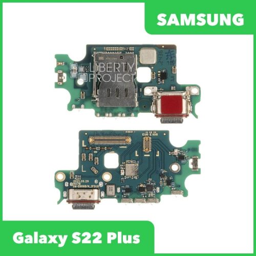 Шлейф для Samsung Galaxy S22+ SM-S906 на системный разъём/разъём SIM/микрофон
