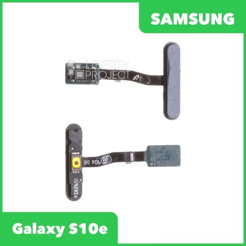 Шлейф Samsung Galaxy S10e SM-G970 сканер отпечатка пальцев (черный)