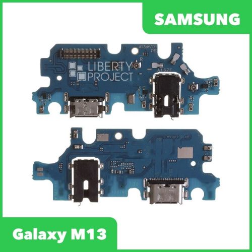 Шлейф для Samsung Galaxy M13 SM-M135 на системный разъём/разъём гарнитуры/микрофон