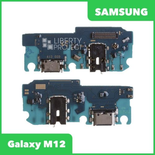 _Шлейф/FLC Samsung Galaxy A12/M12 SM-A125/M127 на системный разъём/разъём гарнитуры/микроф (оригинал