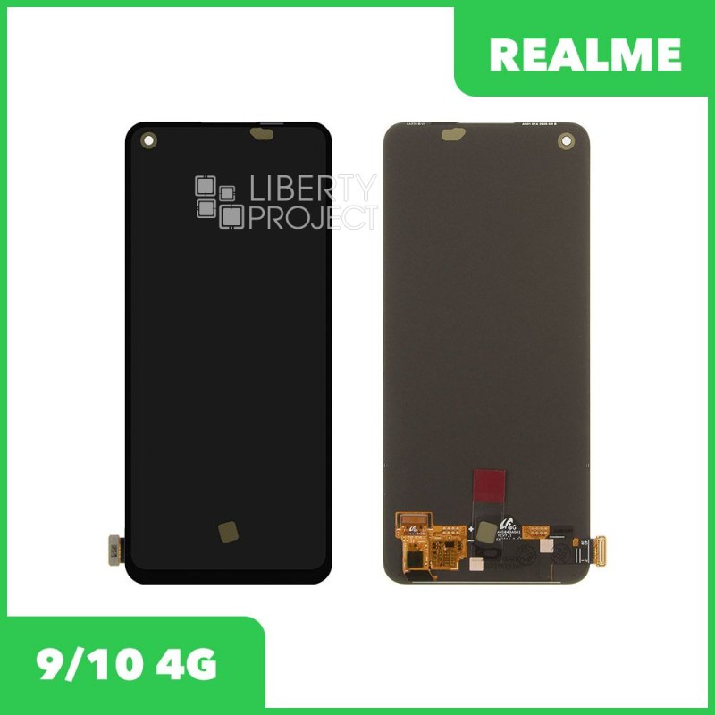 Дисплей для Realme 9 4G/10 4G/Reno7/8/8T 4G/Oppo A78 — оригинал, без рамки, чёрный