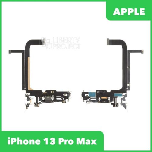 Шлейф зарядки для iPhone 13 Pro Max (чёрный)