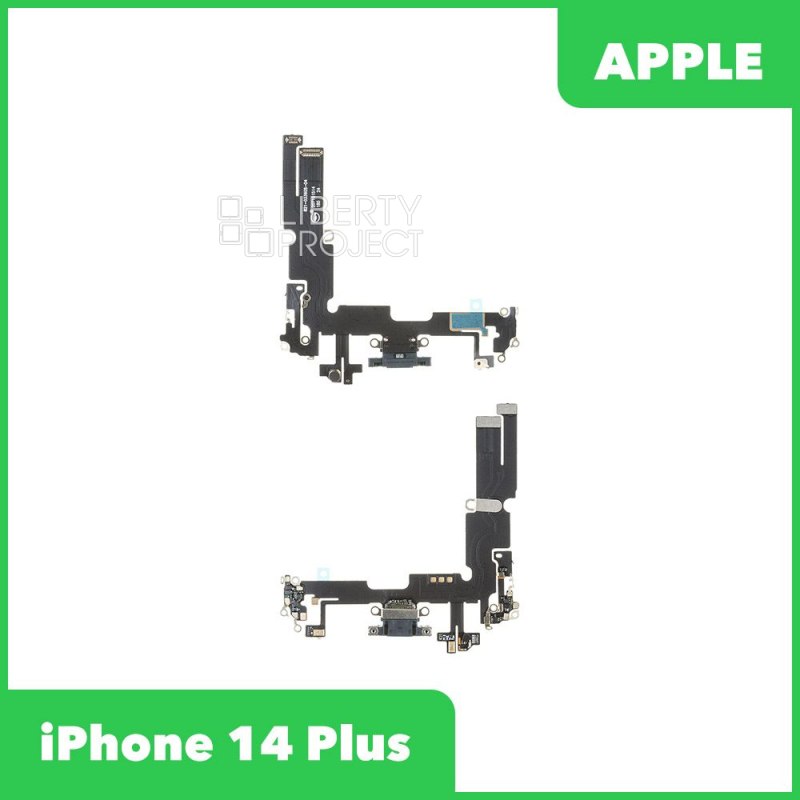 Шлейф зарядки для iPhone 14 Plus (чёрный)