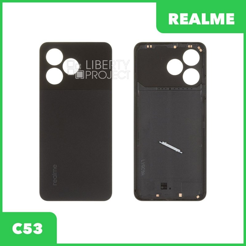 Задняя крышка для Realme C53 (черный)